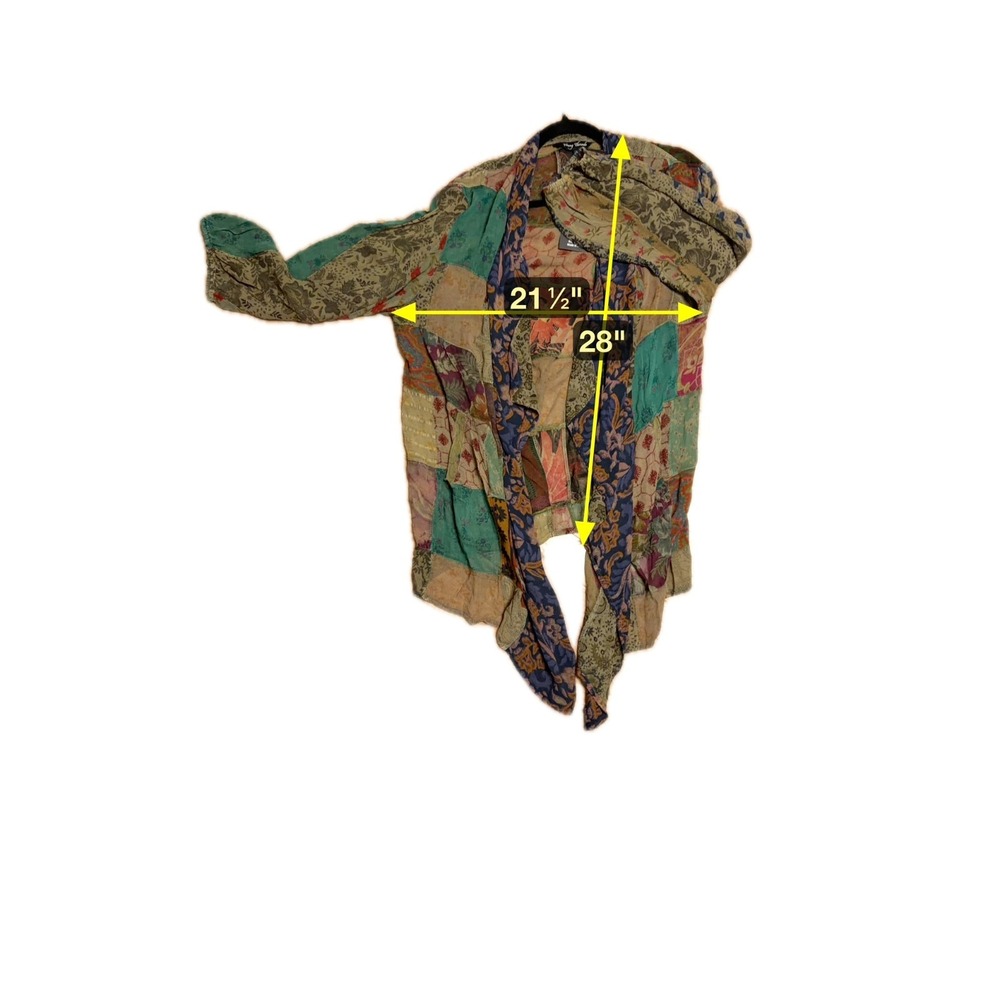 NWT‎ Young Threads Boho Patchwork Kimono Duster W… - image 8